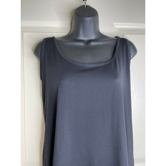 Champion Duo Dry Tank Top Womens Size XXL Solid Black Sleeveless Sport - Picture 4 of 11